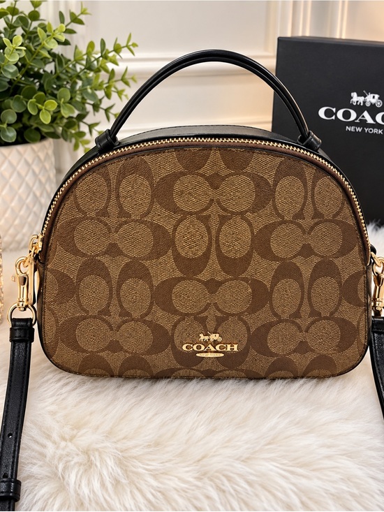 Coach Handbags - Coach Signature Small Dome Crossbody Bag Serena satchel